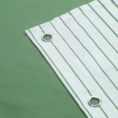 Green Shower Curtain, Sage Green and White Gradient Horizontal Stripe Waterproof Polyester Shower Curtains for Bathroom, 72x72 Inches