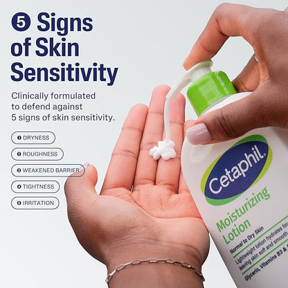 Cetaphil Face & Body Moisturizer, Hydrating Moisturizing Lotion for Normal to Dry Skin, Suitable for Sensitive Skin, 2 oz Pack of 12, Fragrance Free, Hypoallergenic, Non-Comedogenic