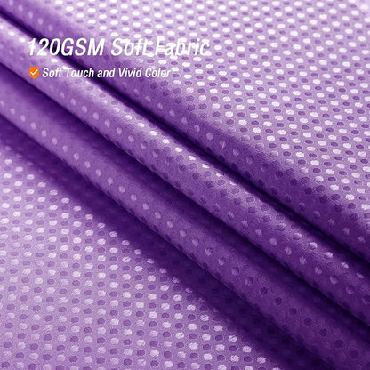Gibelle Purple Shower Curtain, Waffle Weave Ombre Fabric Shower Curtain Purple Bathroom Decor Accessories Set with Hooks, Water Repellent and Machine Washable, 72 x 72
