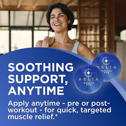 Sore Joint & Muscle Rub | Fast Acting Intensive Muscle Balm with Hemp Menthol Arnica & Camphor for Back Shoulder Neck Knees and Feet Targeted Relief | Long Lasting Non-Greasy & Lightweight (2 Pack)