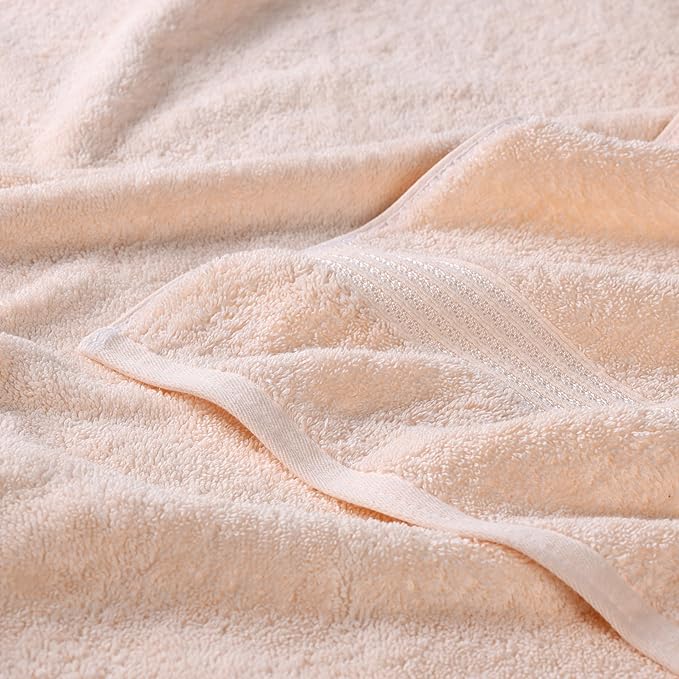 Superior Egyptian Cotton 10-Piece Face Towel Set , Small Towels For Facial, Spa, Quick Dry, Absorbent Towels, Bathroom Accessories, Guest Bath, Home Essentials, Washcloth, Airbnb, Peach