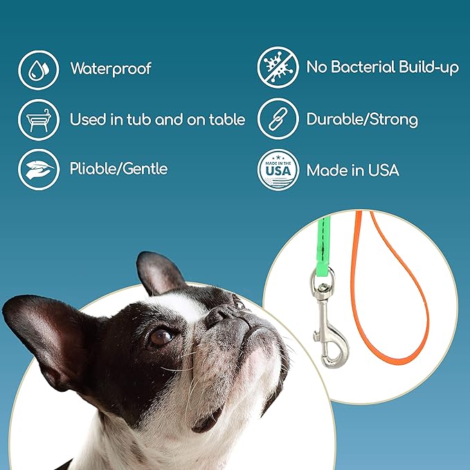 Jelly Pet Grooming Loop for Dogs | Fits Most Pet Grooming Tubs/Tables | Easy to Clean, Waterproof & Durable Noose Loop | Stronger Than Leather | Made in The USA | 3/8" x 18’’ and 24"