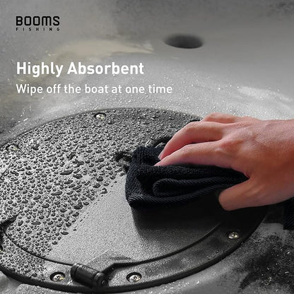 Booms Fishing B0T Microfiber Fishing Towel with Clip, 3 Pack Black