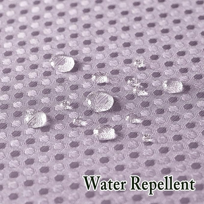 Gibelle Extra Long Shower Curtain 72x86, Waffle Weave Bathroom Shower Curtain with Snap-in Fabric Liner Set, No Hooks Needed, Hotel Style with Mesh Top Window, Lavender