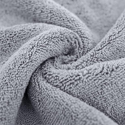 POLYTE Quick Dry Lint Free Microfiber Bath Sheet, 35 x 70 in, Pack of 2 (Gray)