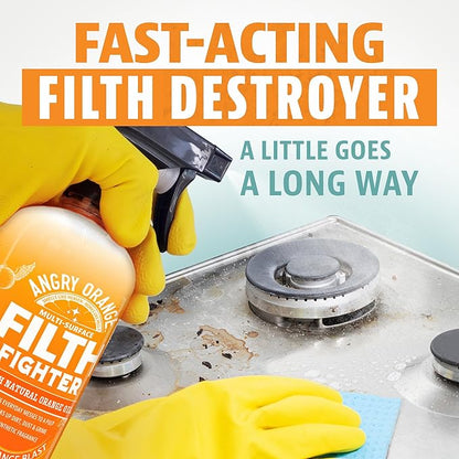 ANGRY ORANGE Citrus Multipurpose Cleaner Spray for Kitchen and Bathroom - 24 oz - 1 Pack