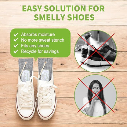 CLEVAST 6 Pack Activated Bamboo Charcoal Air Purifying Bags(6x60g), Natural Fresh Odor Absorber, Deodorizer and Moisture Eliminator, Air Purifier Bags for Home, Closet, Shoes, Car Air freshener