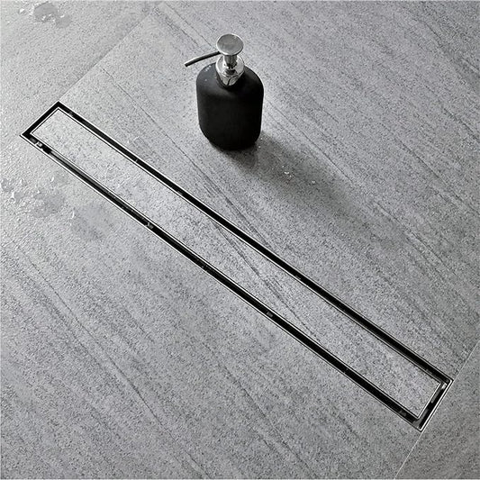 Neodrain 48-Inch Linear Shower Drain with Tile Insert Grate,Brushed 304 Stainless Steel Rectangle Shower Floor Drain, Linear Drain with Leveling Feet, Hair Strainer