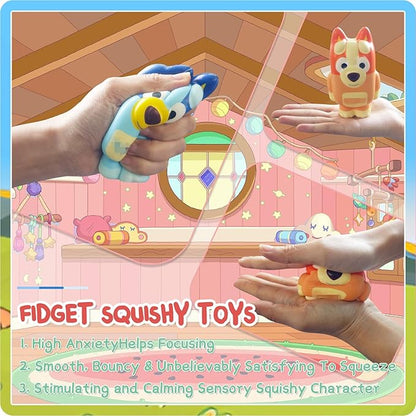 Birthday Gifts Set for Kids: Bath Bombs with Surprise Toy Inside, Bath Slime, Fidget Squishy Toys, Pop Fidget Toys, Silicone Coin Purse, Slap Bracelets, Pencil Sharpener, Relaxing Gift Set for Kids