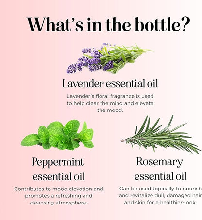 Clarify Headache Essential Oil Blend - Aromatherapy Blend Essential Oils for Diffusers for Home and Travel for Tension Headaches and Fogginess with Refreshing Peppermint Rosemary and Lavender Oils