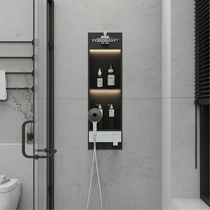 Shower Niche System w/LED Lights, Bathroom Shower System w/ 304 Stainless Steel Wall Niche