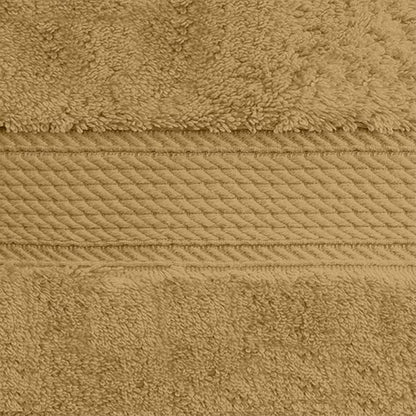 BLUENILEMILLS BNM Egyptian Cotton 4-Piece Towel Set, Includes 4 Hand Towels, Attached Loop for Easy Hanging and Storage, Hotel Quality, Perfect for Bathroom, Gym, Shower Space, or Spa, Toast