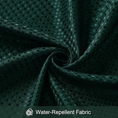 3 in 1 Long Dark Green Shower Curtain Set-72 W x 78 H, Modern Waffle and PEVA Liner Set with 12 Stainless Steel Hooks, Waterproof Fabric for Bathroom