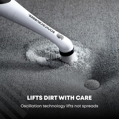Household Cleaning Brush - Electric Scrubbing Brush - Home, Kitchen & Bathroom - Removes Mould & Cleans Grout (Washing-Up System)