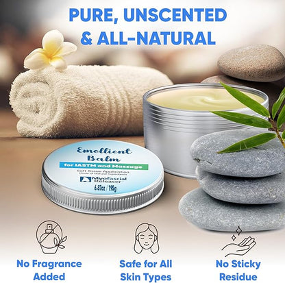 Massage Tools Emollient Balm - Natural Essential Massage Oil - Myofascial Release Tool Massage Cream for Massage Therapy - IASTM Tool Muscle Rub Ultra Strength - Gua Sha Tool Partner for Body (195g)