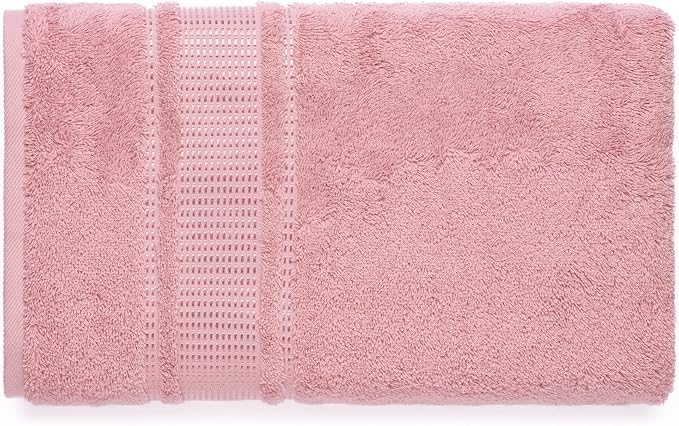 Melissa Linen, 2 Piece Hand Towel Set, 100% Turkish Cotton Face Hand Towels for Bathroom, 20 in x 35 in, Absorbent, Quick Dry, Durable and Soft, Spa and Hotel Quality, Light Pink
