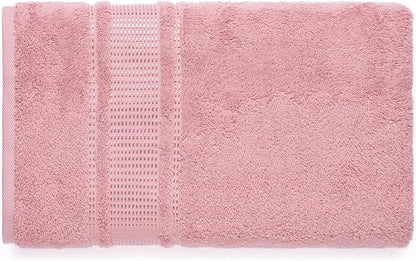 Melissa Linen, Bath Sheet, 100% Turkish Cotton Towel for Bathroom, Absorbent, Quick Dry, Durable and Soft Shower Towel, 35 in x 60 in Large, Spa and Hotel Quality, Dusty Pink
