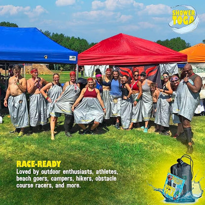 Shower Toga - Wearable Shower Garment, Privacy RV & Camping Shower, Surf Poncho, Shower Tent, or Portable Changing Room