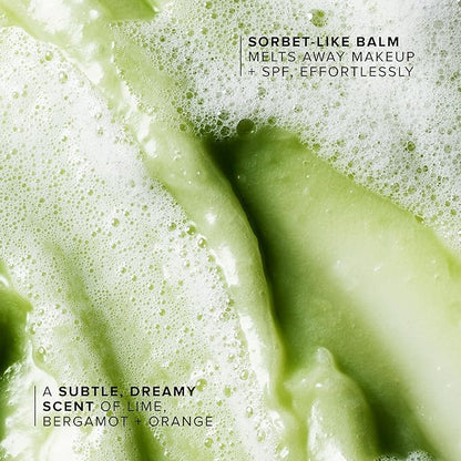 Farmacy Makeup Remover Cleansing Balm - Green Clean Waterproof Makeup Remover Balm + Oil Cleanser for Face - Gently Removes Make Up + SPF while Hydrating Skin (100 ml)