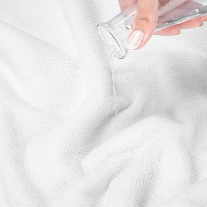 American Soft Linen Salem Turkish Bath Towel Set, 100% Cotton 600 GSM 6 Piece Towels for Bathroom, 2 Bath Towels 2 Hand Towels 2 Washcloths, White