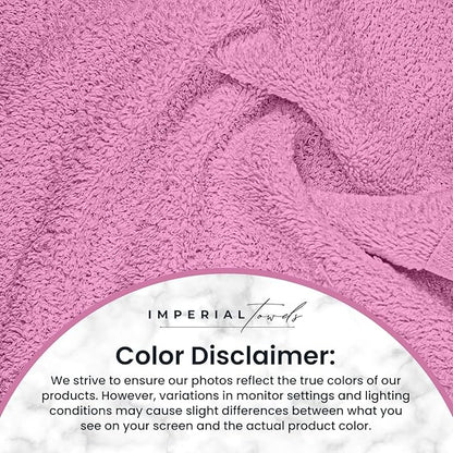 Hand Towels (Pack of 24) Pink Economy Towels Salon Towels - 100% Cotton Spa Towel– 16 x 27 Inches Highly Absorbable, Facial, Gym, Hair Face Towels Bulk