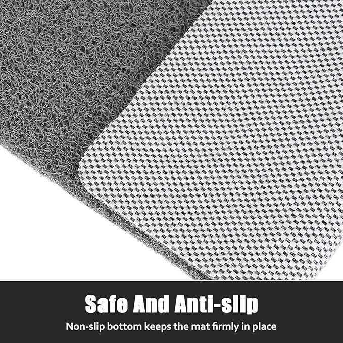 Square Shower Mat Non Slip: 31x31 Inch Extra Large Shower Floor Mat with Drain Hole in Middle - Soft PVC Loofah Bath Mat for Shower - Anti Slip Shower Stall Mat for Elderly and Kids