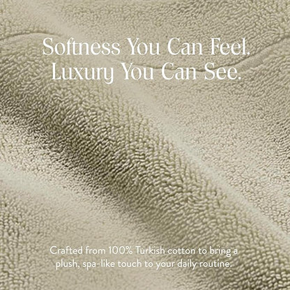 Brooklinen Super-Plush Turkish Cotton Hand Towels - Set of 2 - Cotton, 820 GSM, Highly Absorbent, Machine Washable, Perfect for Home & Bathroom (20" x 30", Stone)