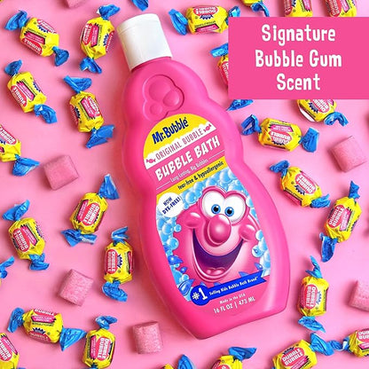 Mr. Bubble Original Bubble Bath - Great for Your Baby, Kids, and Adults - Hypoallergenic, Tear Free Bubble Bath Solution (2 Bottles, 16 fl oz Each)