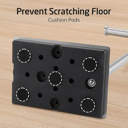 KES Freestanding Toilet Paper Holder Stand 26.2 Inch, Toilet Paper Roll Holder for Bathroom Floor SUS304 Stainless Steel Brushed Steel, BPH286S66A-2