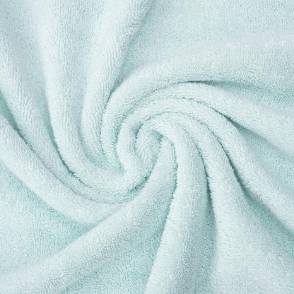 American Soft Linen Salem 100% Cotton Turkish 4 Piece Hand Towels for Bathroom, 600 GSM Soft Absorbent Quickdry Hand Face Towel Set, Mint