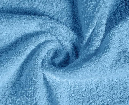 Softolle 100% Cotton Washcloths (12x12 Inches) Soft, Highly Absorbent Washcloth, Face Towels, Wash Cloths for Face, Ring Spun, Bulk Pack (Sky Blue, 60 Pack)