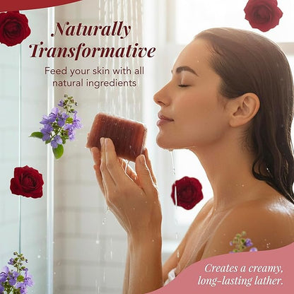 Saavy Naturals Soap Bar Patchouli Rose - Plant-Based Ingredients (1LB)