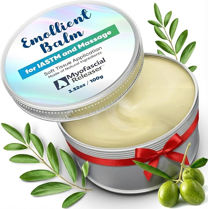 Myofascial Releaser Massage Tools Emollient Balm - Natural Essential Massage Oil - Myofascial Release Tool Massage Cream for Massage Therapy, IASTM Tool Muscle Rub Ultra Strength, Gua Sha Tool Partner