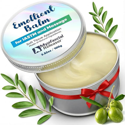 Myofascial Releaser Massage Tools Emollient Balm - Natural Essential Massage Oil - Myofascial Release Tool Massage Cream for Massage Therapy, IASTM Tool Muscle Rub Ultra Strength, Gua Sha Tool Partner