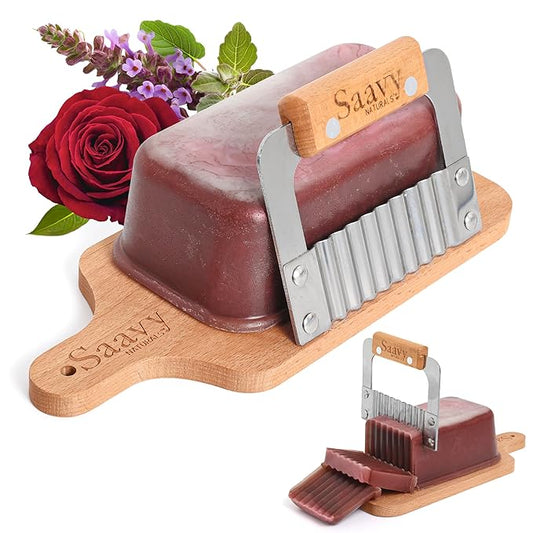 Saavy Naturals Soap Bar Patchouli Rose - Plant-Based Ingredients (1LB)