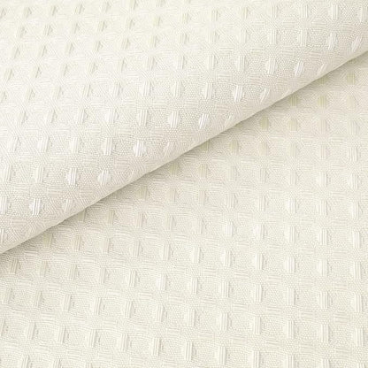 River Dream Heavyweight No Hooks Required Dotted Waffle Weave Shower Curtain with Snap in Liner - 71W x 74H,Hotel Grade,Spa Like Bath Curtain,Cream