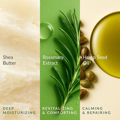 Epielle Nourishing Foot Mask 6 Pairs, Repair and Soften with Hemp & Rosemary Extract, Deep Moisturizing Socks for Dry, Cracked Feet, Self Care Gifts for Women, Spa Kit, Stocking Stuffers