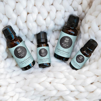Edens Garden Good Night Essential Oil Blend- 100% Pure Premium Grade, Undiluted, Natural, Therapeutic, Aromatherapy, The Best for Diffusing, Candle, Humidifiers, Kid Safe 10 ml (.33 fl oz)