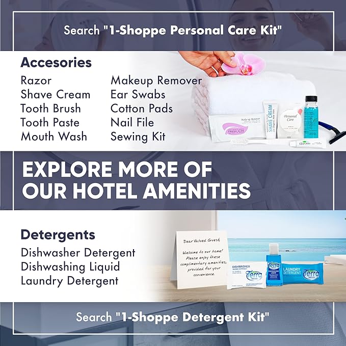 1-Shoppe All-in-Kit Diversified Hospitality Organic Oatmeal Cleansing Bar Soap, Travel Size Hotel Amenities, 1.25 oz (Case of 100)