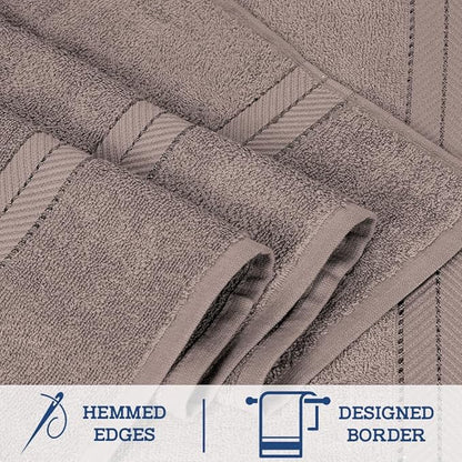 Casa Lino Bath Sheets Set Extra Large - 100% Cotton Extra Large Bath Towels - Highly Absorbent & Quick Dry Oversized Towels for Adults - 60" x 30" - Pack of 2 - (Brown)