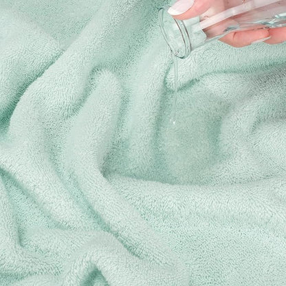 American Soft Linen Salem Washcloth Sets, 4 Piece Luxury 600 GSM 100% Cotton Washcloths for Bathroom, 13x13 inches Washrags Premium Quality Hand Face Towels, Mint