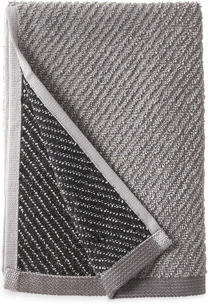 Wellbe 4-Piece Towel Set - Quick Dry, Absorbent, Soft, 2 Bath, 2 Hand, Grey