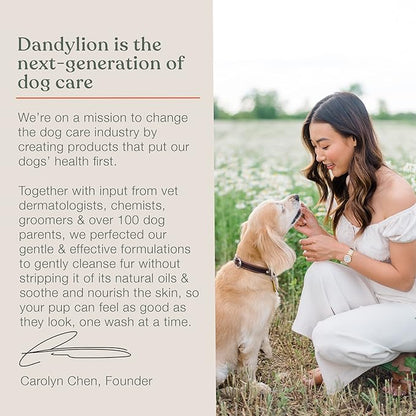 Dandylion Clean Paws | No-Rinse Dog Paw Cleaner & Puppy Paw Washer | Gentle, Fragrance-Free, pH Balanced Foaming Cleanser with Silicone Bristle Brush | Safe for All Dogs | 5 fl oz
