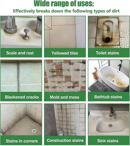 GFG Tile & Grout Cleaner Liquid - Multi-Surface Floor Cleaner for Bathroom, Kitchen, Tiles, Porcelain & Hardwood - Original Stain Remover with Plant-Based Ingredients, Grease & Dirt Fighter (1pc)