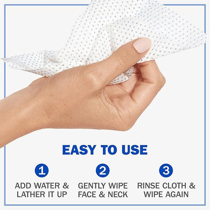 Olay Cleansing Wipes, Daily Facials, Power of a Makeup Remover, Scrub, Toner, Mask and Cleanser - Fragrance-Free, Textured No-Soap Cloth, Gentle Skin Care, Vitamin Complex-Infused Formula, 66 ct