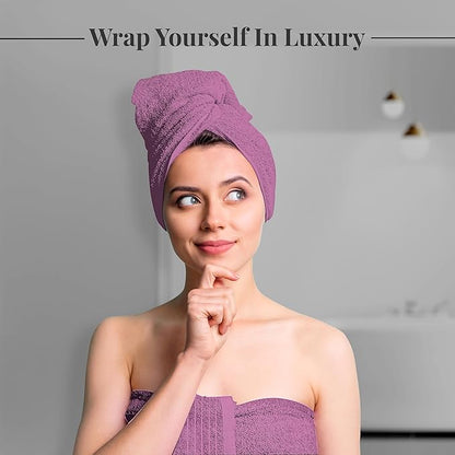 Tens Towels Pack of 4 Extra Large Bath Towels 30 x 60 Inches, 100% Cotton, Larger & Lighter Weight, Quicker to Dry, Super Soft and Absorbent, Perfect for Bathroom, Purple