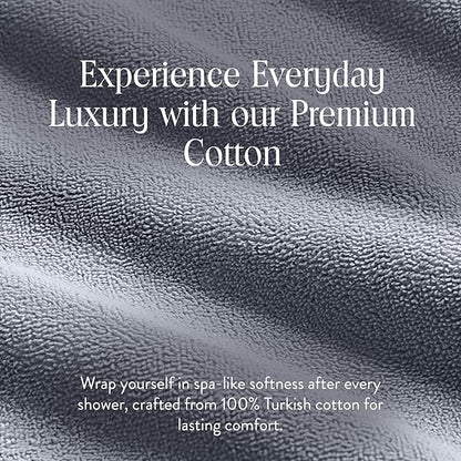 Brooklinen Super-Plush Turkish Cotton Bath Sheets - Set of 2 - Cotton, 820 GSM, Highly Absorbent, Machine Washable, Perfect for Home & Bathroom (40" x 65", Slate Grey)