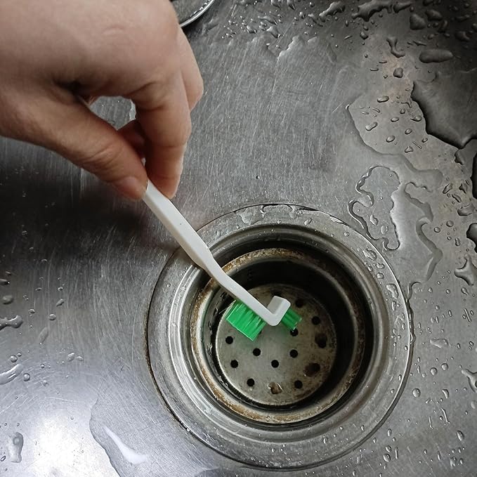 Coralpearl Bottle Cap Brush Mini with Little Flat Detail Scrubbers, Tiny Crevice Split Crack Cleaner for Cleaning Groove Gap Corner of Lids, Window Door Tracks, Grout, Small Parts, and Keyboard (1)