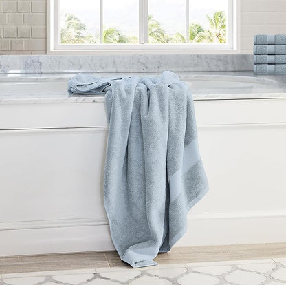 Delara Organic Cotton Luxuriously Plush Bath Towel 20 Piece Set|GOTS & Oeko-TEX Certified|Premium Hotel Quality Towels|Feather Touch Technology|650 GSM Long Staple|Soft, Quick Dry & Ultra-Absorbent