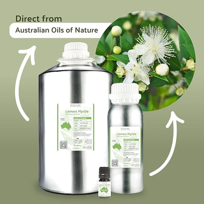 Lemon Myrtle Essential Oil - Experience an Invigorating, Fresh Citrus Aroma - Pure, Undiluted Therapeutic Grade Essential Oil - 2lbs